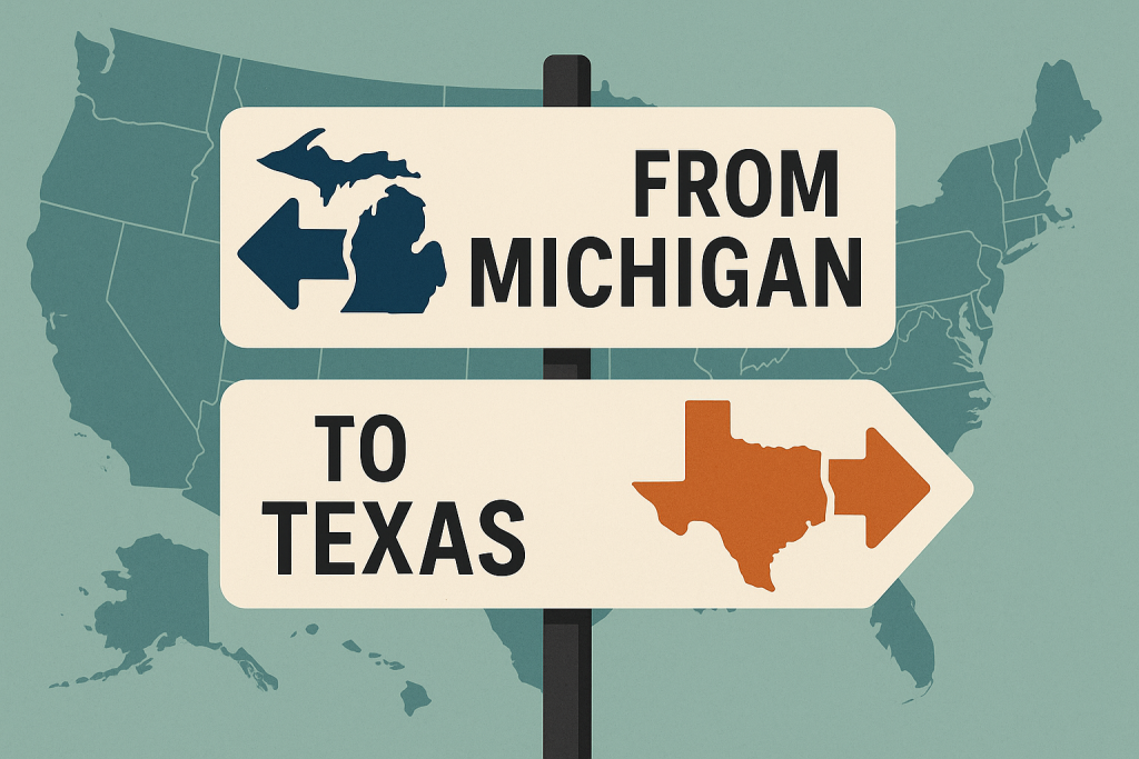 Michigan to Texas